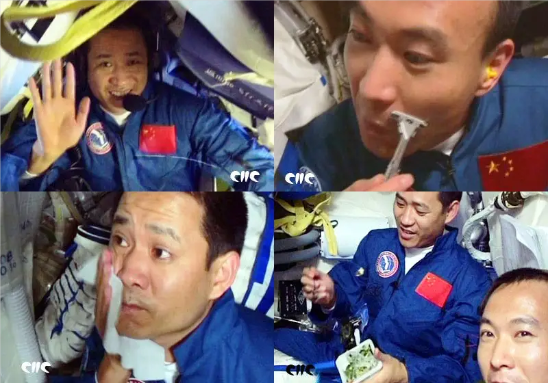 航天员在太空站的生活
