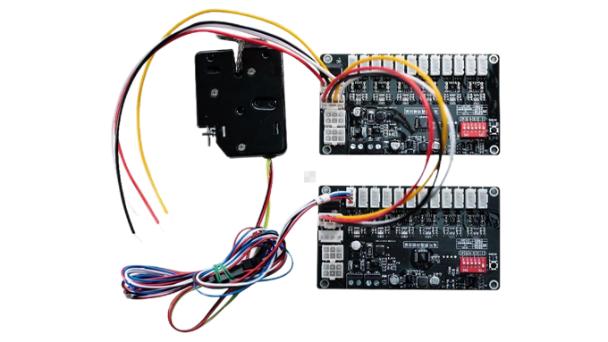 电子锁控板系统连接图.